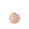 Světle růžová keramická kulatá váza Matt Pink M - 18,3*18,3*18 cm