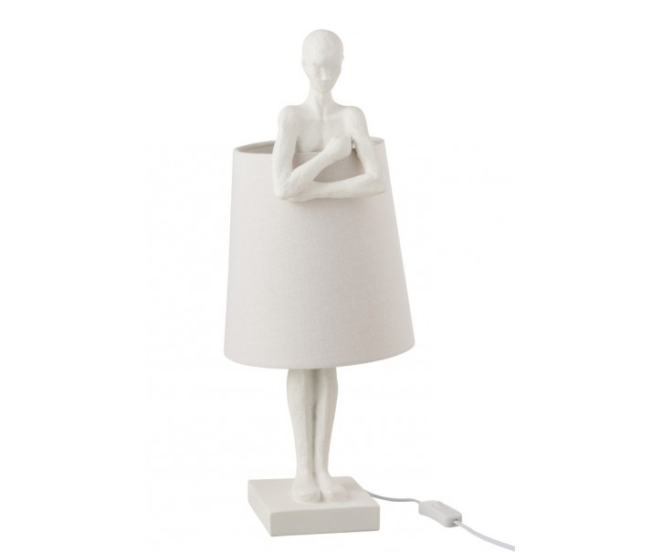 Bílá stolní lampa Figurines - 23,5*23,5*58 cm