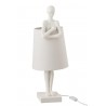 Bílá stolní lampa Figurines - 23,5*23,5*58 cmBarva: Bílá Materiál: Polyresin 