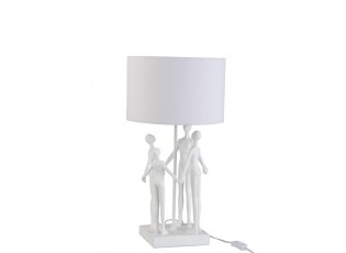 Stolní lampa s textilním stínidlem Figurines - 30,5*30,5*57,5 cm