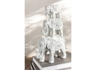 Dekorativní soška 3 indických slonů - 32*13*44 cm