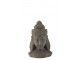 Šedá dekorativní soška hlavy Buddha S - 29*21,5*43 cm