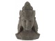 Šedá dekorativní soška hlavy Buddha L - 57*40*85 cm
