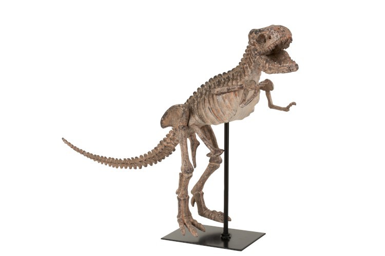 Dekorace dinosaurus T-rex na kovové noze - 47,5*15*36 cm 2383