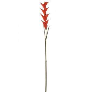 Oranžová květina Heliconia - 141cm
