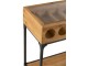 Dřevěný konzolový stolek na láhve vína Vine - 120*38*76 cm