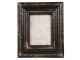 Černý dřevěný vintage fotorámeček s patinou - 29*2*24 cm / 13*18 cm