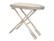 Rozkládací dřevěný stůl v designu pramice s pádly - 70*39*64 cm