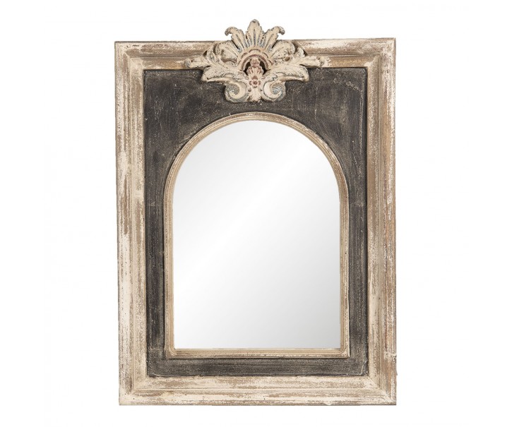 Nástěnné zrcadlo v antik rámu s patinou Mireio - 46*5*63 cm