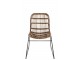 Dřevěná židle s kovovou konstrukcí Banana - 60*63*85 cm