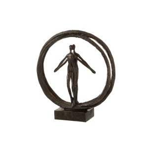Dekorativní soška Double Circle - 35*11*40 cm