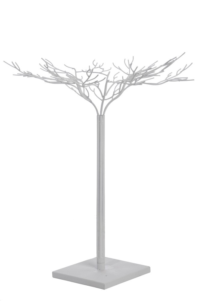 Bílý kovový dekorativní strom Leonois M - Ø 62*80 cm 30202