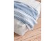 Modro - bílý bavlněný pléd Stripes - 130*170 cm