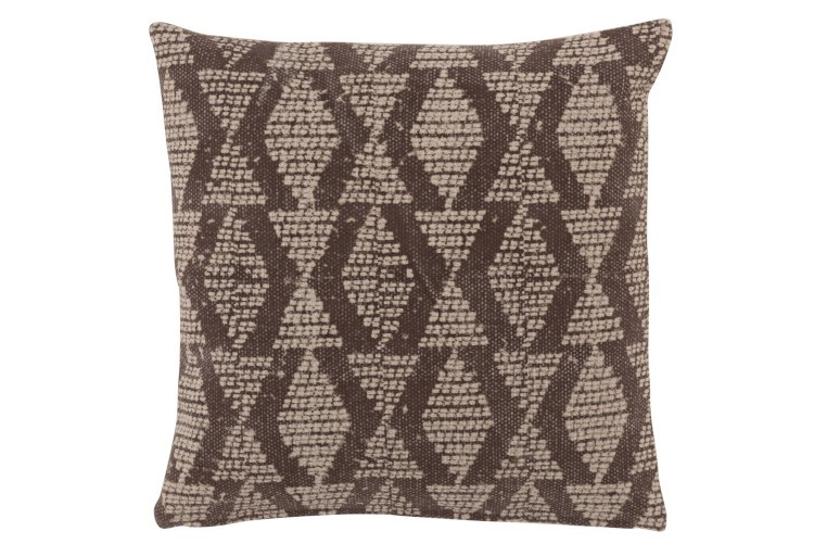 Černobílý polštář s motivem diamantů Rayures - 45*45 cm