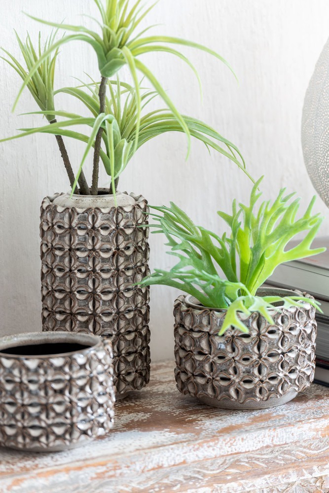 Keramický obal na květináč Coral S - Ø 16*12 cm