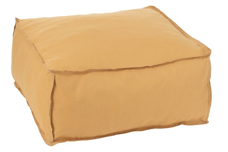 Žlutý sedák / puf Hassock- 60*60*28 cm