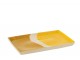 Porcelánový obdélníkový talíř Wave v odstínech žluté - 26*17,5*2 cm
