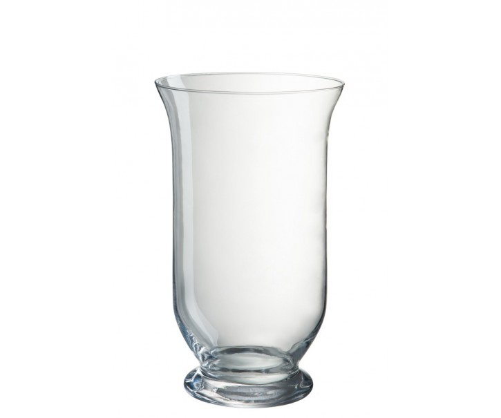 Transparentní skleněná váza Hurricane - Ø15*25 cm J-Line by Jolipa