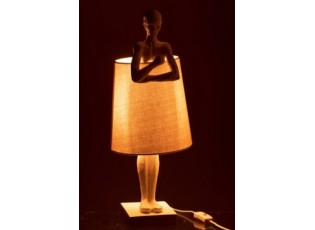 Bílá stolní lampa Figurines - 23,5*23,5*58 cm
