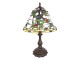 Stolní vitrážová lampa Tiffany Mabelle - 31*31*47 cm
