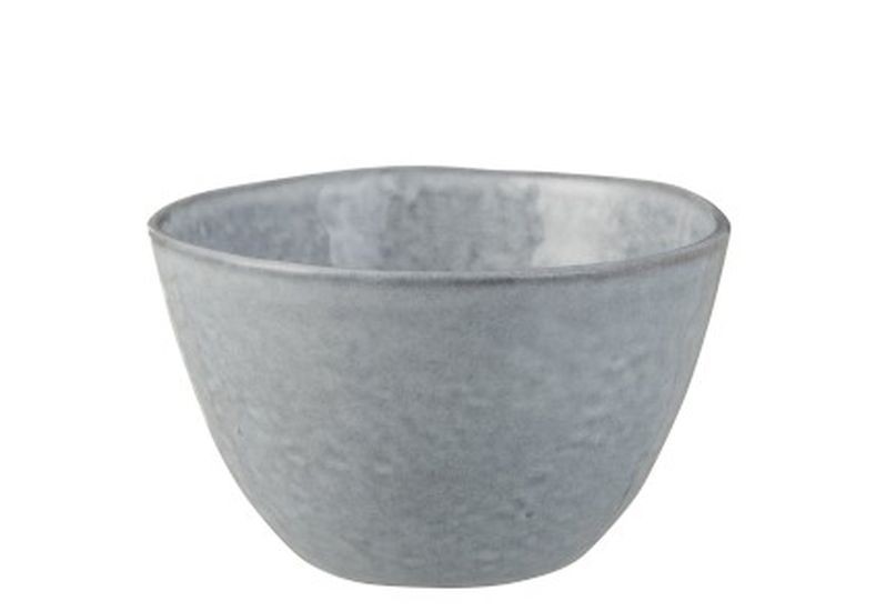 Modrá keramická miska Shiny blue - Ø 12*7 cm