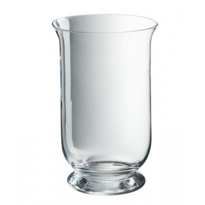Transparentní skleněná váza Hurricane - Ø18*30 cm