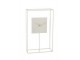 Minimalistické stolní hodiny v bílém kovovém rámu Morgaine - 33,02*13*54,5 cm