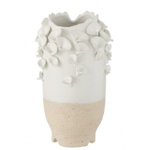 Keramická váza s květy sasanky Anemone - Ø22*38 cm