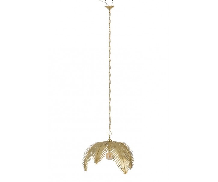 Zlaté kovové závěsné palmové světlo Coconut - Ø 72*25 cm
