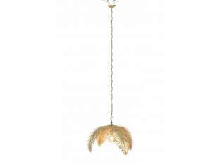 Zlaté kovové závěsné palmové světlo Coconut - Ø 72*25 cm