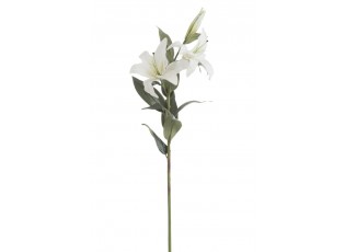 Bílá dekorační květina Iris - 20*88 cm