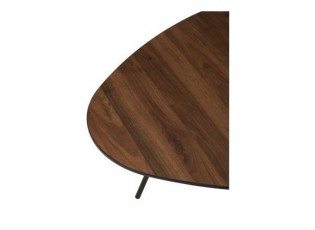 Dřevěný konferenční stolek ve tvaru trojúhelníku Melisande - 112*89*32 cm