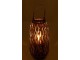 Šedohnědá dřevěná lucerna Romaine S - Ø 32*66 cm