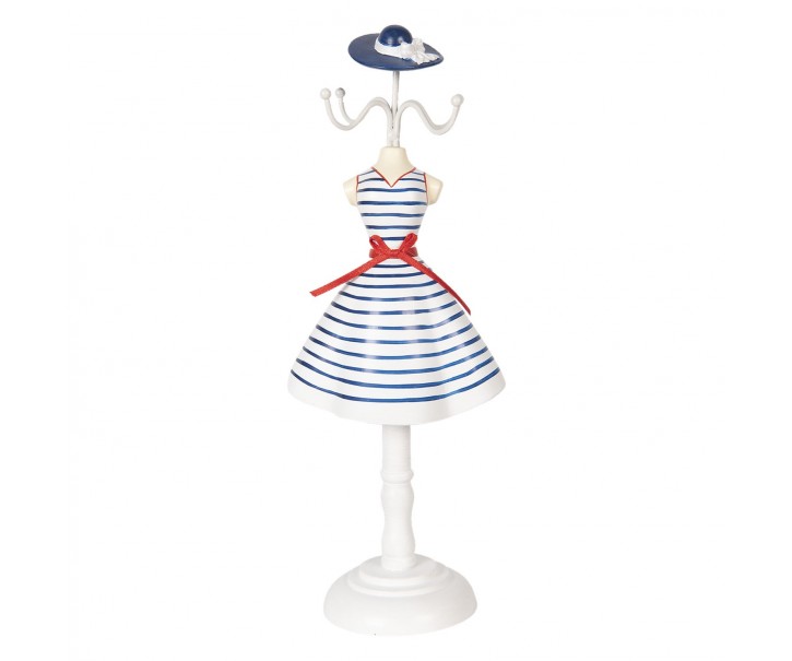 Stojánek na šperky v designu šatů s proužky Robe - 12*8*32 cm