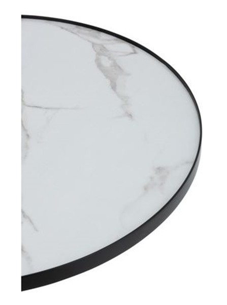 Konferenční stolek v marble designu Helaine - Ø 80*40 cm