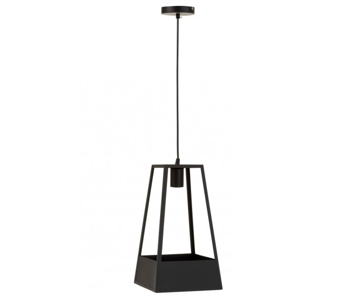 Černá kovová závěsná lampa Billy - 20*20*38 cm
