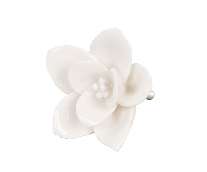 Keramická úchytka květina - Ø 5,5 cm