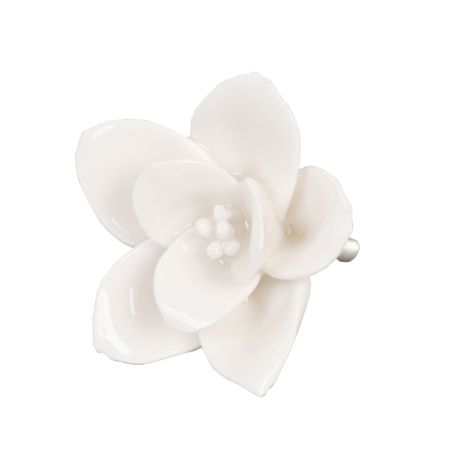 Keramická úchytka květina - Ø 5,5 cm 61916