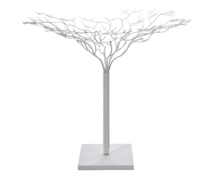 Bílý kovový dekorativní strom Leonois L - Ø 140*180 cm