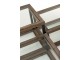 4ks dřevěných odkládacích stolků se skleněnou deskou Melissa - 51*51*46 cm