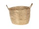 Set 3 ratanových košů se zlatými proužky Anais – Ø 31*34 / Ø 28*29 / Ø 23*24 cm