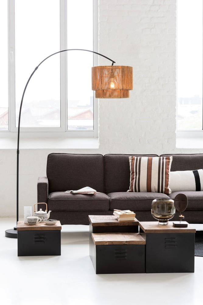Hnědá skleněná váza / svícen Dark Brown L - 21*21*24 cm