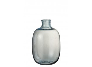 Modrá skleněná váza / svícen Light Blue - 23,5*23,5*36 cm