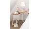 Bílá stolní lampa Oblique - Ø 23,5*40 cm J-Line by Jolipa