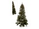 Poloviční umělý zelený dekorativní vánoční stromek s LED světýlky - 150*150*225 cm
