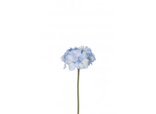 Dekorace umělá květina modrá hortenzie - 10*10*27 cm