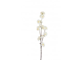 Dekorační umělá větvička s krémovými květy Kersenboom - 77,5 cm