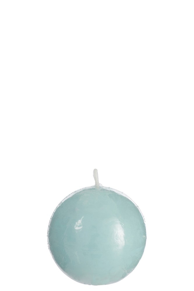 Modrá kulatá svíčka Aqua   S  Ø - *6,5*6,5 cm/16H  J-Line by Jolipa