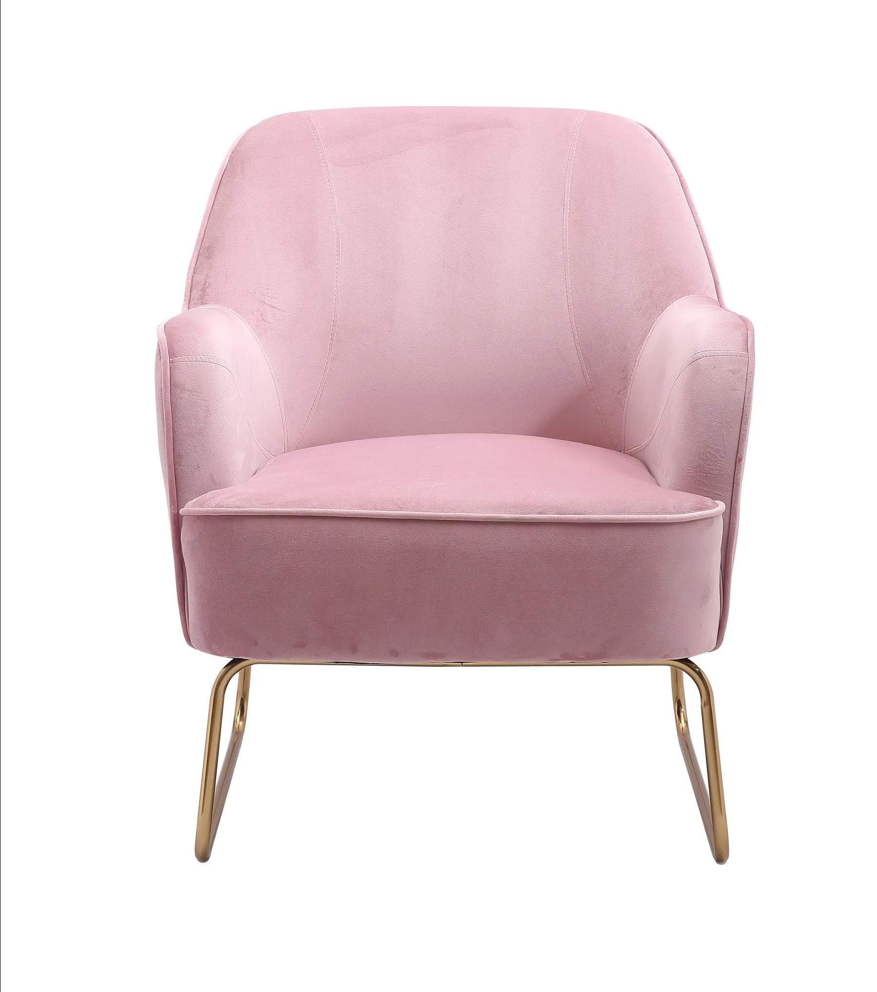 Růžové sametové křesílko Firenze pink - 65*75*80cm