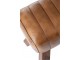 Hnědá kožená lavice v podobě gymnastické Cognac - 91*36*48 cm